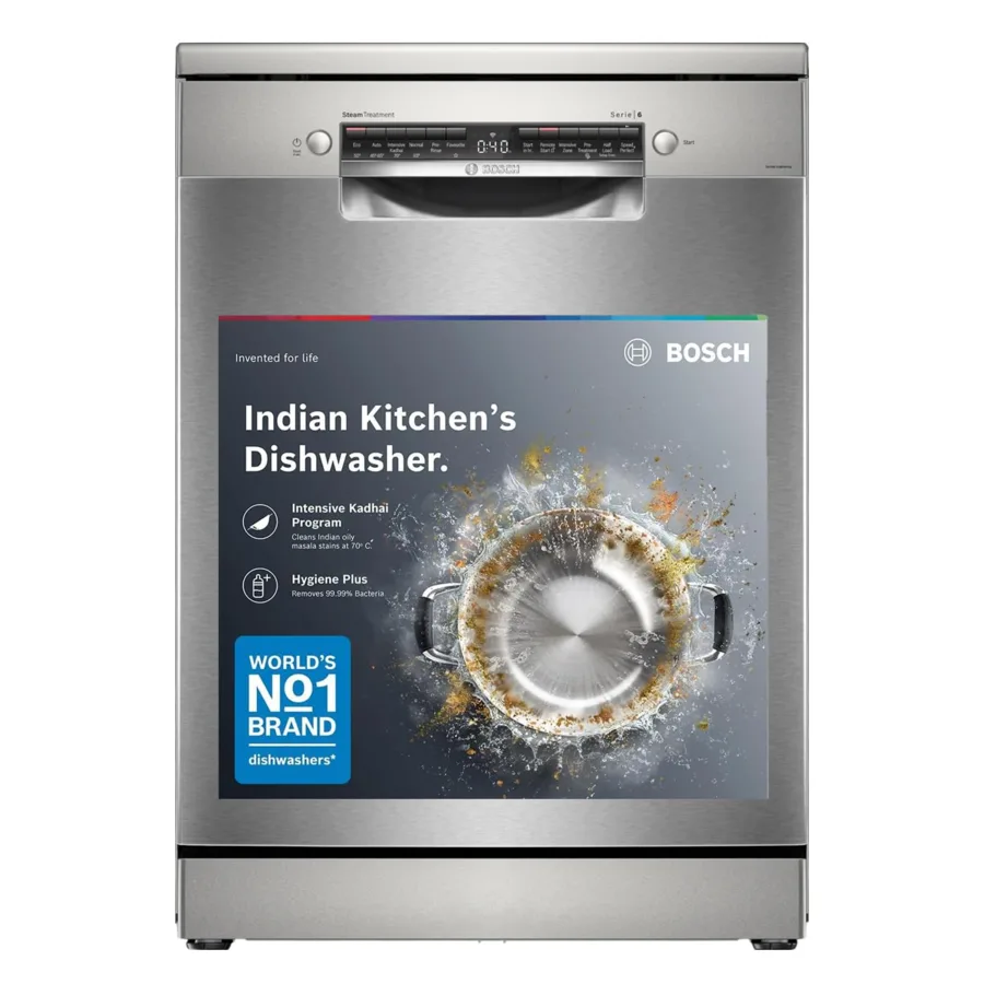 Bosch freestanding dishwasher for Indian kitchen utensils